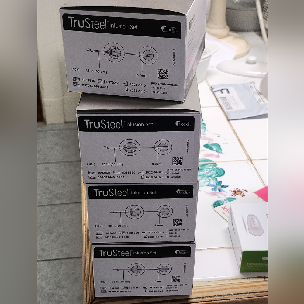 Tru steel 10 pack infusion sets, 4 boxes